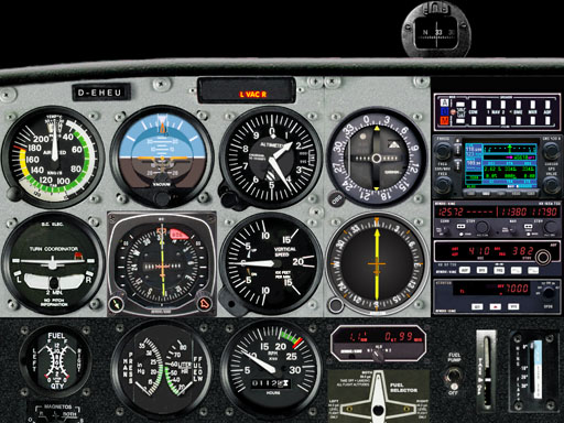 Cockpit Cessna 182 S